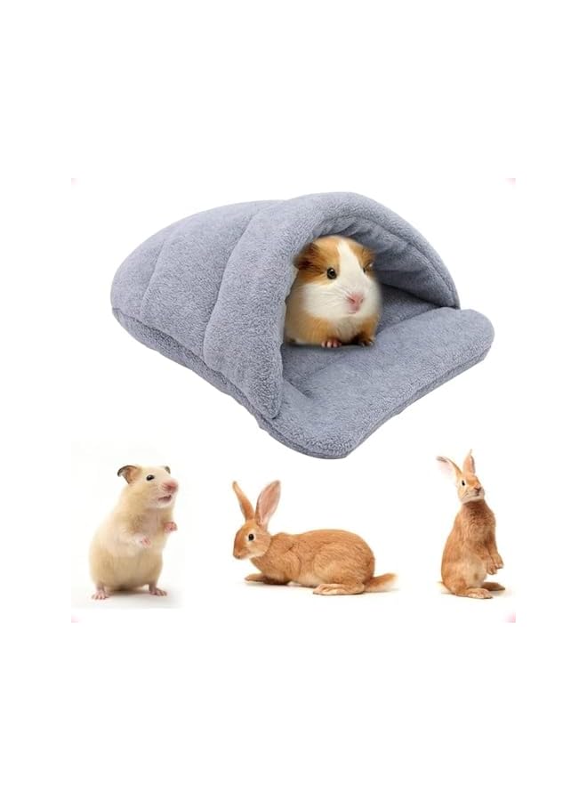 Guinea Bed, Soft Warm Plush Cuddle Pet House, Machine Washable Small Animal Nest, Cozy Cave for Hamster, Ferret, Chinchilla, Hedgehog, Rat, Squirrel, Rabbit, Anxiety Relief - Image 1
